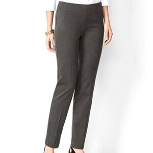 Talbots Classic Slim Pants 6P petite charcoal gray dress career office work